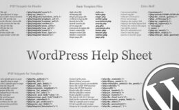Wordpress cheat sheet